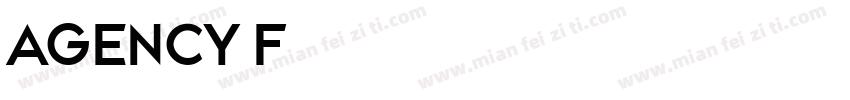 agency f8字体转换